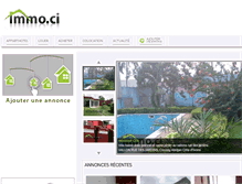 Tablet Screenshot of immo.ci